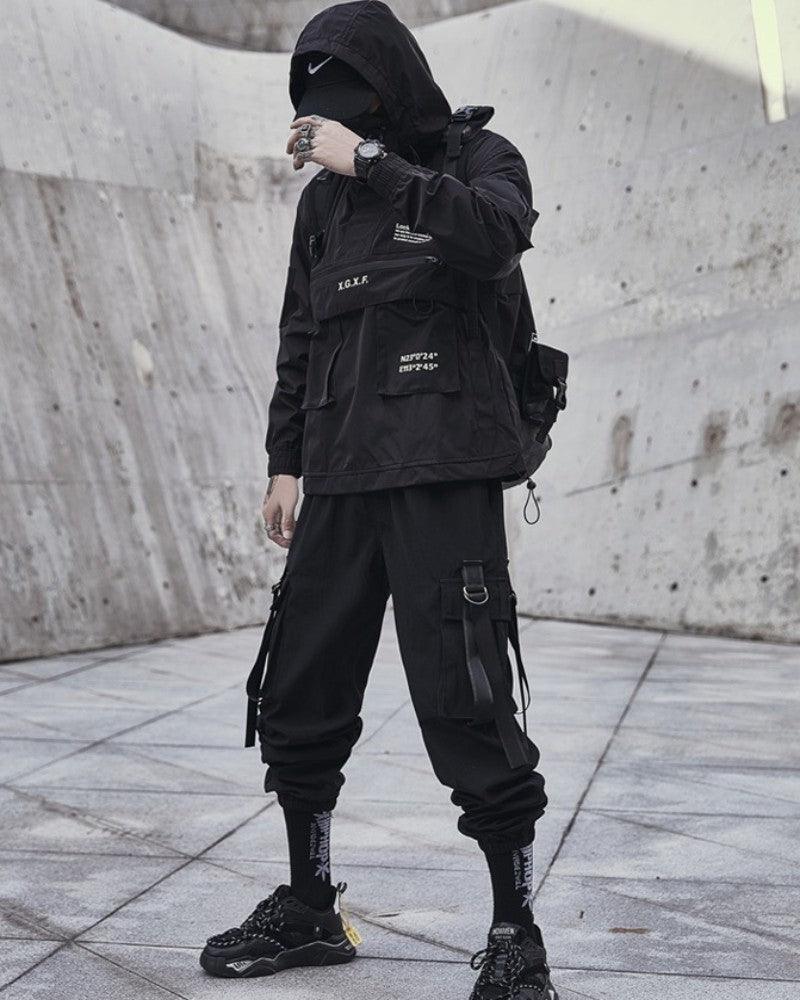 Streetwear Big Pocket Hooded Jacket