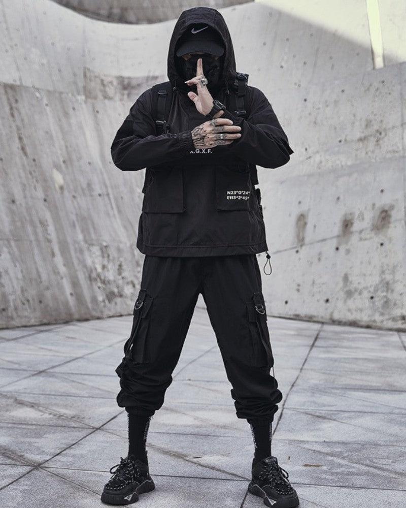Streetwear Big Pocket Hooded Jacket