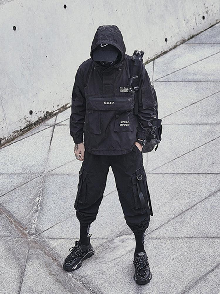 Streetwear Big Pocket Hooded Jacket